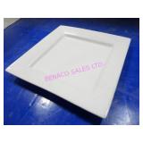 LOT, 22PCS 11" ROYAL CLASSIC SQUARE DINNER PLATES