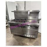 1X, GARLAND 6 BURNER 24" GRIDDLE DBL OVEN NOTES
