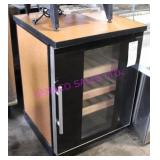 1X, WINE COOLER U/C 3 SHELF 1 GLASS DR. 23.5"