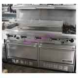 1X, GARLAND 48" GRIDDLE, 2 BURNER, OVEN, NAT GAS