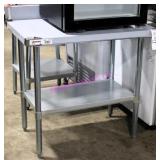1X, NEW! 36"X24" OMCAN S/S TABLE W/ U/S 22080