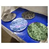 LOT, NEW 16PCS NIKKO 12.25"D MARBLE STYLE PLATES