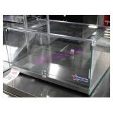 1X, OMCAN DRY GLASS DISPLAY CASE 21.5"X14.5"X12"H