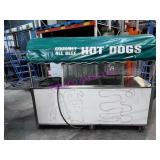 1X, 86"X30"X70" ELECTRIC HOT DOG CART