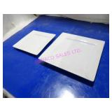 LOT, 30PCS ASST SIZE SQUARE PLATES  NOTES!