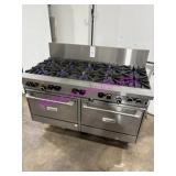 1X, GARLAND 10 BURNER STOVE W/ CONV OVEN NOTES