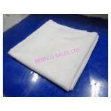 LOT, 34 PCS 52" WHITE SQUARE LINEN TABLE CLOTH