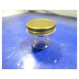 LOT, 1 BOX (40PC) 4OZ GLASS JARS W/ LIDS