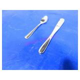LOT, 1BIN(130PCS) ASST S/S CUTLERY  NOTES!