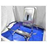 LOT, 5PC S/S CHAFING DISH FRAMES & LIDS  NOTES!