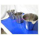 LOT, 6PCS ASST STYLE S/S WINE BUCKETS