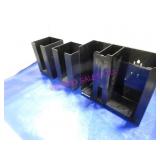 LOT 3PCS CONDIMENT/NAPKIN HOLDERS