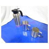 LOT, 8PC, 6 S/S CREAMER & 2 DRINK DISPENSERS