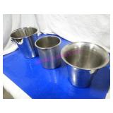 LOT, 6PCS ASST STYLE S/S WINE BUCKETS