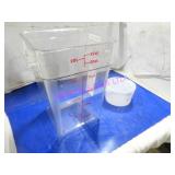 LOT, 4PCS ASST SIZE INGREDIENT MEASURE BINS NOTE