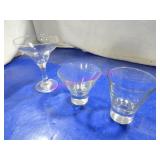LOT, 30PC ASST COCKTAIL GLASSES  NOTES!!