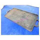 LOT, 3PC 17"X9" CAST IRON RECTANGLUAR PAN