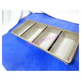 LOT, 7PC 4 SLOT BREAD LOAF BAKE PANS