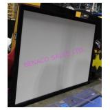 Film Projector Screen White, Black Frame