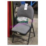 5X, FABRIC FOLDING CHAIRS W/ METAL FRAME