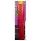 1X, 72"H RED PILLAR COVER
