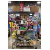 LOT, 100+ PCS. TOYS, CONTENTS OF ENTIRE RACK