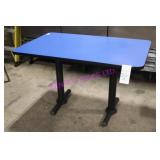 11X, 48"X30" BLUE TOP WOODEN TABLES