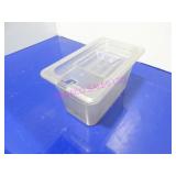 LOT, 20PC 1/4SIZE PLASTIC INSERTS W/ LIDS