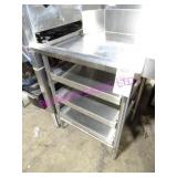 1X, 26"X30" S/S R.H. RUNOFF W/ 3 PULL OUT TRAYS