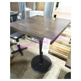 3X, 30"X42.5"T SOLID WOOD HIGH TOP DINING TABLE