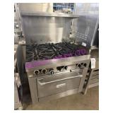 1X, GARLAND SIX BURNER STOVE - NAT GAS