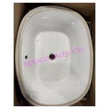 1X, 22.5"X17.5" TOTO WHITE BATHROOM SINK BASIN