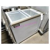 1X, 34"X21" OMCAN 45292 GLASS TOP PORTA FREEZER