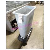 1X, SLIM JIM GARBAGE BIN ON PORTA DOLLY