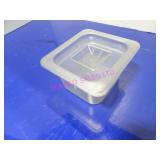LOT 35PC 1/6TH SIZE PLASTIC & S/S INSERT W/ 34 LID