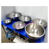 LOT, 16PCS ASST SIZE S/S MIX BOWLS