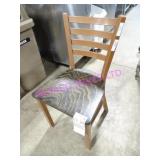 11X, METAL FRAME W/ SOLID WOOD SEAT DINING CHAIR