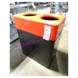 1X, 24.5"X15.5"X31"T 2 HOLE GARBAGE STATION W/ BIN