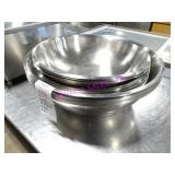LOT, 16PC ASST SIZE S/S MIX BOWLS