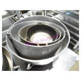LOT, 4PCS H.D. ALUM ASST SIZE WOK BOWLS