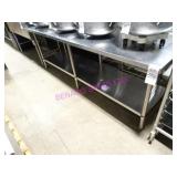 1X, 96"X30" STAINLESS STEEL TABLE W/ U/S