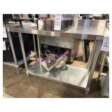 1X, 48"X24" STAINLESS STEEL TABLE W/ UNDERSHELF