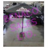 LOT, NEW 3PC COORS LIGHT 58" MARKET UMBRELLA