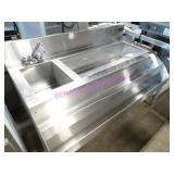1X, 53"X30" 2 WELL S/S COCKTAIL SINK