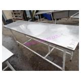 1X, 93"X26.5" STAINLESS STEEL TABLE