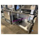 1X, 72" X 30" ALL STAINLESS STEEL TABLE W/ B/S