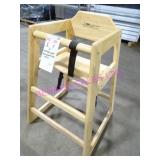 2X, NATURAL WOOD HIGH CHAIR FOR CHILID