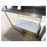 1X, 48"X30" STAINLESS STEEL TABLE W/ U/S