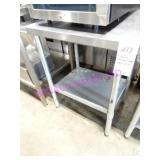 1X, 30"X24" STAINLESS STEEL TABLE W/ U/S