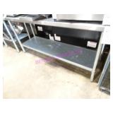 1X, 72"X24" STAINLESS STEEL TABLE W/ U/S